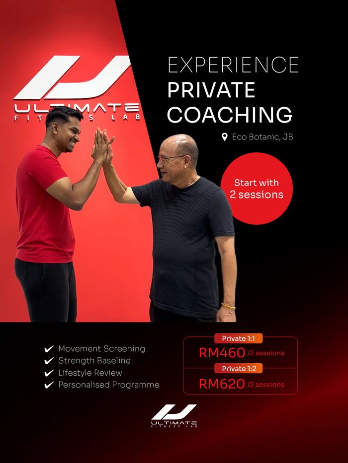 Ultimate Fitness Lab private coaching ad
